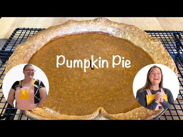 Pumpkin Pie/@AtHomewithMimiandKiki/Pies/Desserts