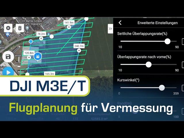 Flugplanung- und Durchführung für die Drohnen-Vermessung