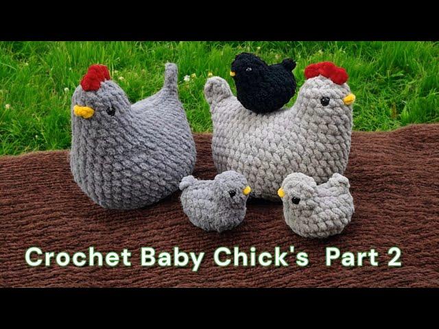 Crochet Baby Chicks Tutorial  | Part 2 of the Mama Chicken Series | Easy & Cute Pattern!