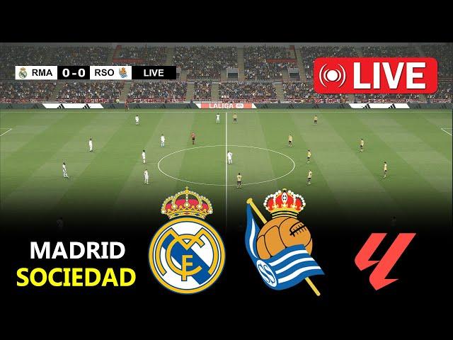 LIVE : Real Madrid vs Real Sociedad | La Liga 2024/25 | Full Match Streaming