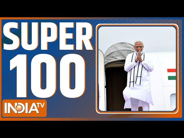 Super 100: PM Modi Visit Gujarat | Rahul Gandhi | Abu Azmi | CM Yogi On Holi | Arvind Kejriwal