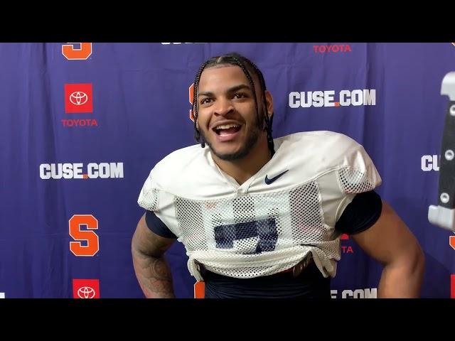 Stefon Thompson Press Conference | Spring Practice Week 2