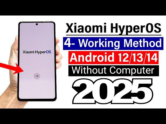 4- Method All Xiaomi FRP Bypass | HyperOS - 100% Working Trick | 2025 - without pc