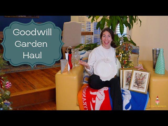 Goodwill Garden Haul! Finding Vases and Treasures with Floral Design Second Hand!