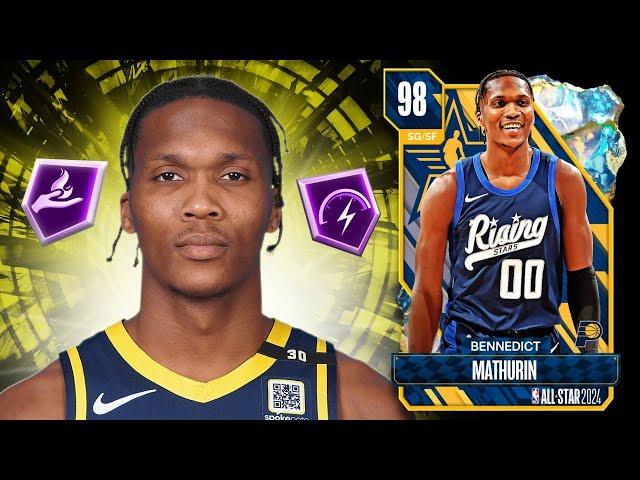 GALAXY OPAL RISING STARS MVP BENNEDICT MATHURIN GAMEPLAY!! A GREAT SG OPTION IN NBA 2K24 MyTEAM!!