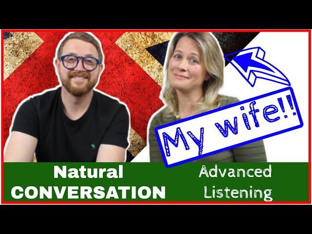 Natural CONVERSATION in ENGLISH!! ADVANCED listening Comprehension!! - ONLY ENGLISH!