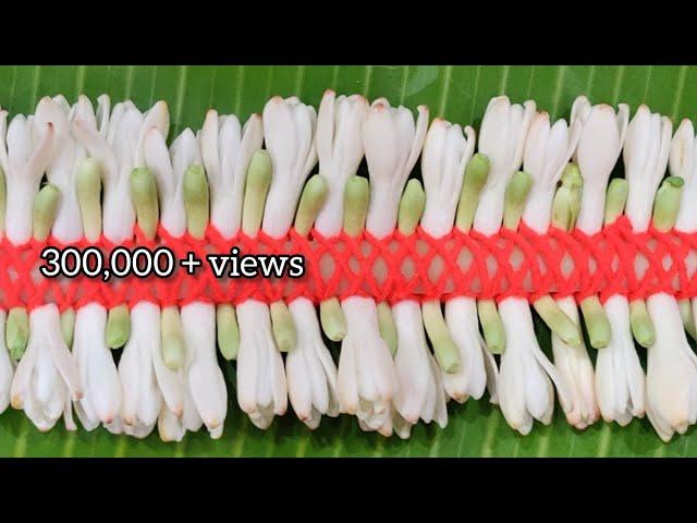 Sampangi poo malai kattuvathu eppadi | Easy and best way to tie Sampangi garland | சம்பங்கி மாலை