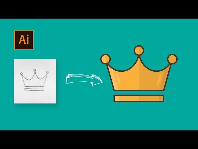 Adobe Illustrator CC Tutorial - Easy Way To Make A Crown Design