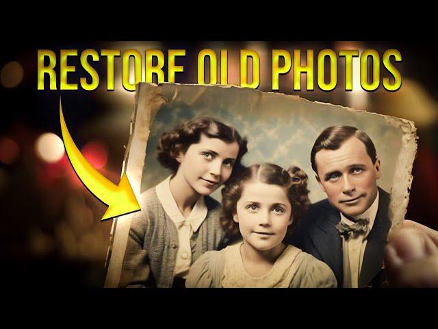 Restore Old Photos With AI For FREE Old Photo Restoration Made Easy