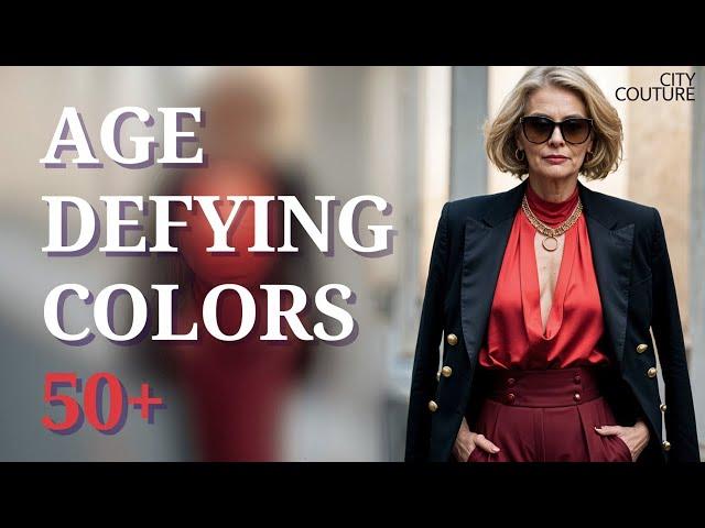 Ageless Glow: Colors That Instantly Make You Look Younger! Women's Fashion 50+