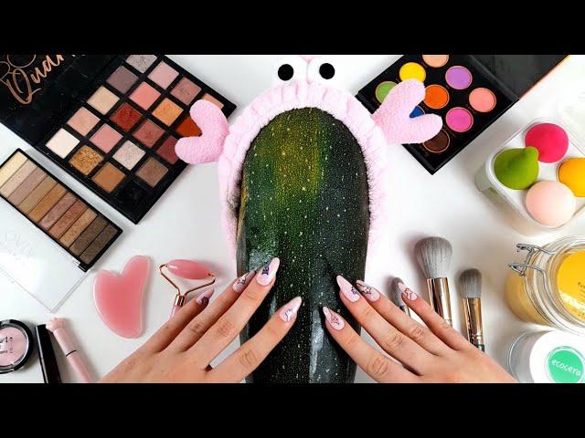 ASMR Makeup on Zucchini(No talking)