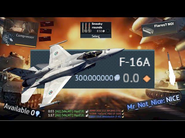 My STOCK F-16A grind experience! | Absolute madness! ️ (Part 2)