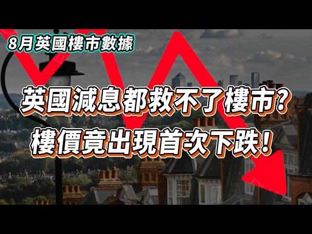 【英國樓】英國減息樓市竟下跌｜減息都救不了樓市？｜這只是崩盤的開始？｜8月樓市報告｜英國買樓手續及程序｜如何管理物業