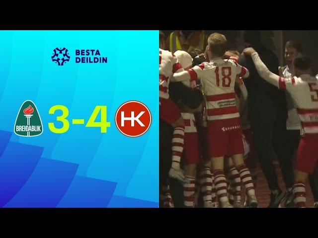 Breiðablik 3 - 4 HK | Drama í stórkostlegum Kópavogsslag | Hápunktar Leiksins | Besta Deild Karla