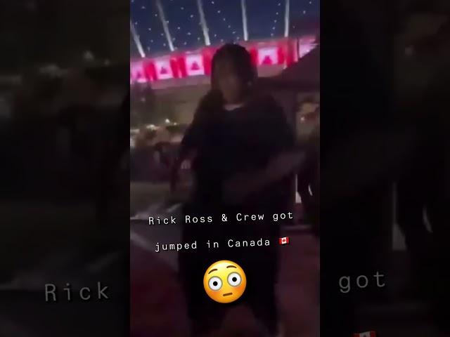 Rick Ross & his crew gets jumped by OVO members in Canada 