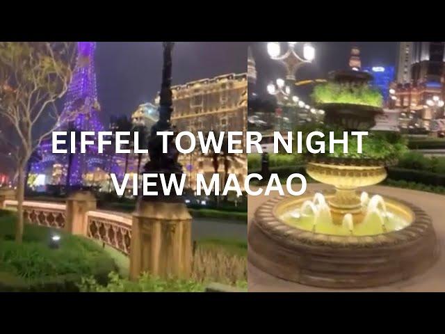 EIFFEL TOWER NIGHT VIEW |THE PARISIAN MACAO TAIPA|Arlyn Aquino vlog