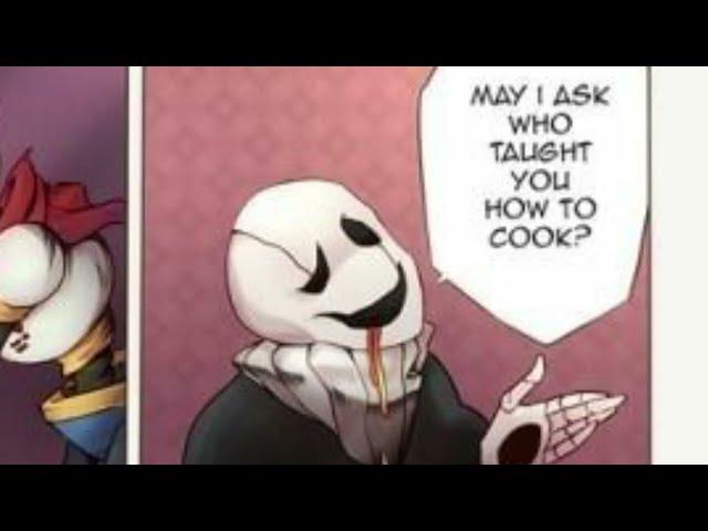 Gaster Tries Papyrus's Spaghetti! Undertale Comic Dub!