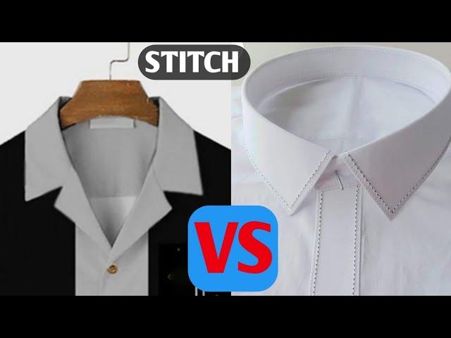 How to Cut and Sew Camp Collar VS Shirt Collar #campcollar #vintage #shirts #tutorial