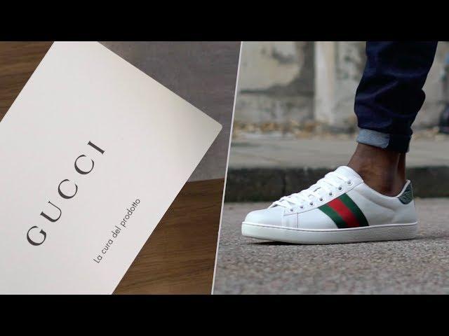 GUCCI ACE UNBOXING | THE MOST PREMIUM HYPEBEAST SNEAKER ON THE MARKET?