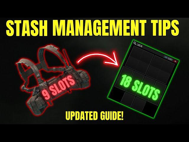 Manage your STASH like the PROS do! - Escape From Tarkov (Guide)