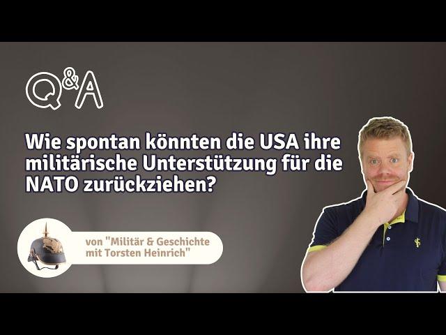 Wie spontan könnten die USA ihre militärische Unterstützung für die NATO zurückziehen?