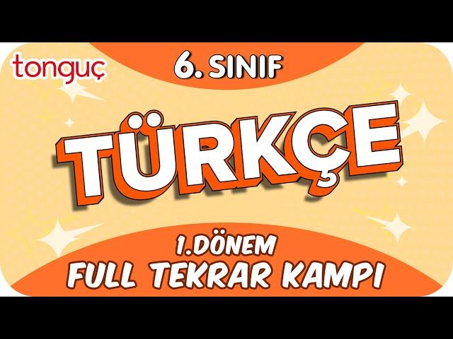 6. Sınıf Türkçe 1. Dönem Full Tekrar  #2024