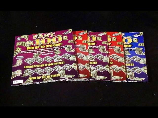 Scratchers On Other Days 1:  FAST $100 FL Lottery Scratch-Off Tickets