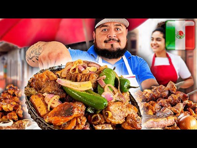 Viajé 6 HORAS por los TACOS Más Famosos  Birria & Parrillada + Tour Enorme de Comida Mexicana