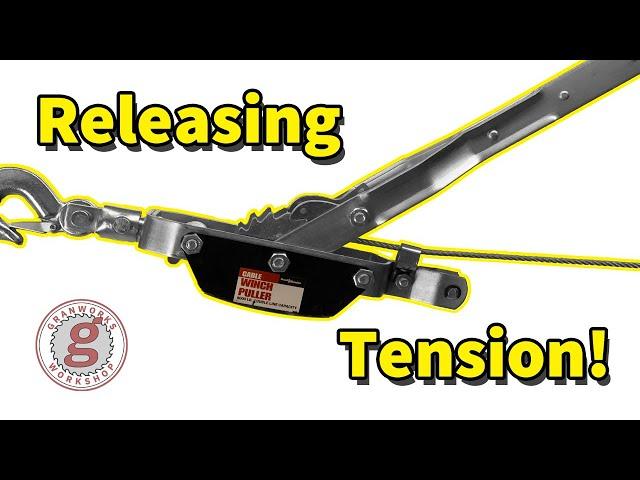 Releasing Tension on a Harbor Freight Come-Along | Quick Tip