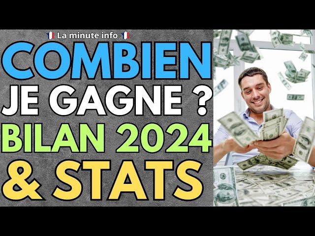 BILAN DE LA CHAÎNE LA MINUTE INFO ( ANNÉE 2024 ) , COMBIEN JE GAGNE AVEC 20 000 ABONNÉS ?