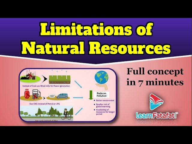 Class 8 Science Coal and Petroleum - Limitations of Natural Resources - LearnFatafat