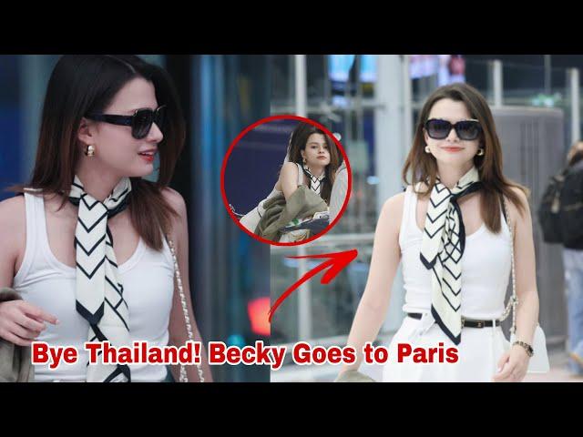 [240920] Becky Spotted In Airport Going Back To Paris, Without Freen?!