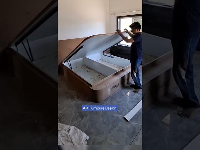 Hydraulic 6x6 Double Bed #ytshorts #bedroomfurniture #furnituredesign #viralvideo