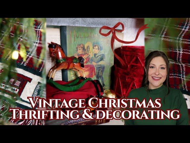 VINTAGE CHRISTMAS THRIFTING & STYLED THRIFT HAUL! | Goodwill, Thrifting, Home Decor