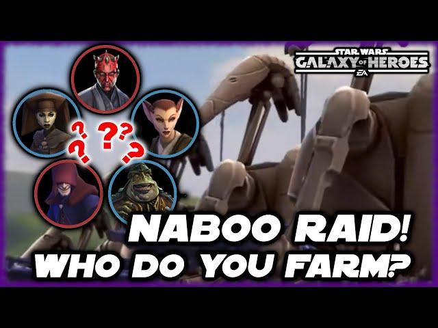 Who Should You Farm For the Naboo Raid in Star Wars Galaxy of Heroes?