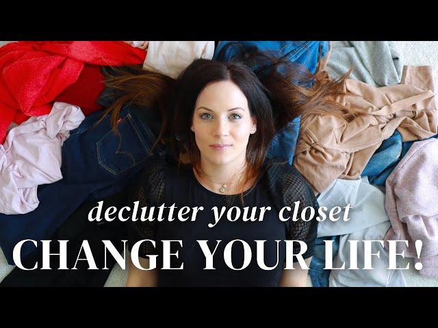 The BEST Way To Declutter Clothes *life-changing*