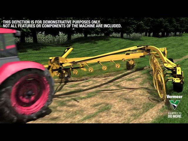 Vermeer VR1428/VR2040 High-Capacity Wheel Rake Animation