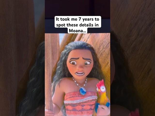 Did you notice these details??  #moana #disney #shorts