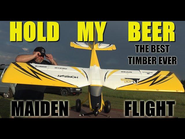 Super Timber 1.7m BNF Basic RC plane 6S power MAIDEN FLIGHT