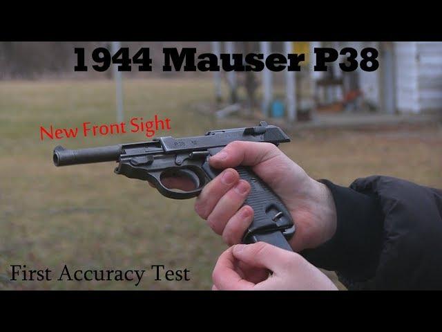 1944 Mauser P38 - Accuracy Testing With New Front Sight