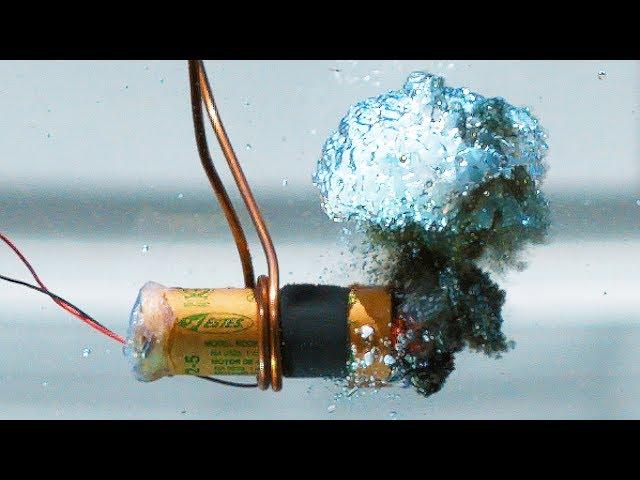 Burning Model Rocket Engine Underwater in 4K Slow Motion - Rockets (S1 • E4)