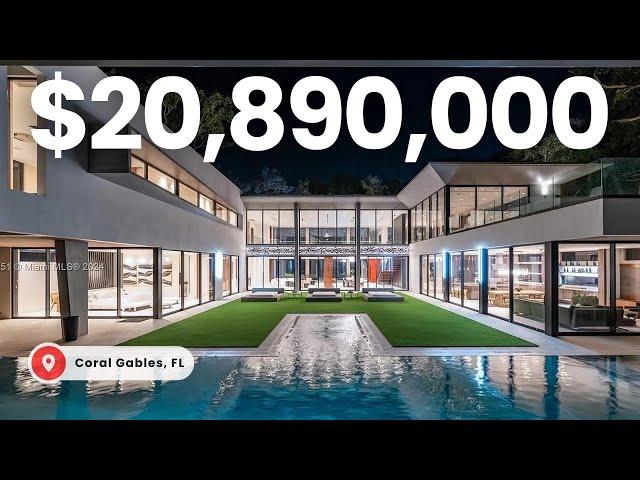 Touring a $20,890,000 Tropical Modern ARCHITECTURAL MASTERPIECE in Coral Gables, Florida