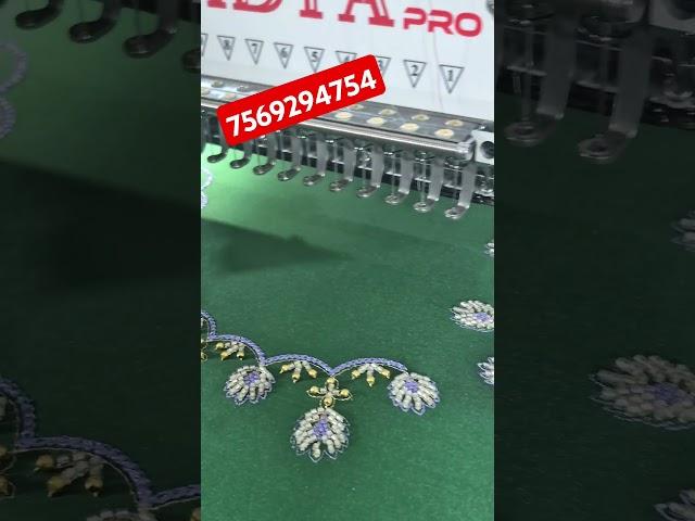 Wait for full blouse design out look Vidya Embroidery Machines sales and services 7569294754 #vidya