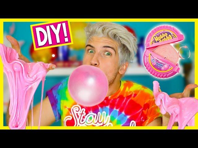 BUBBLE GUM SLIME DIY!