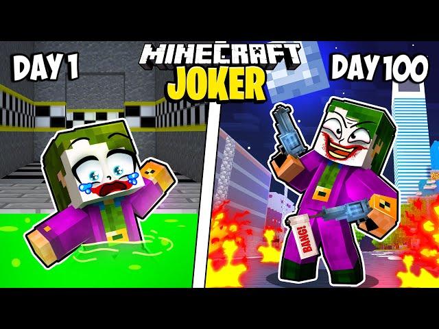 I Survived 100 Days as JOKER in Minecraft