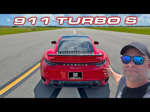 Taking my Daily Driver to an Airstrip! * Porsche 911 Turbo S 1/2 Mile Testing