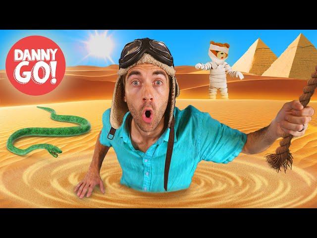 The Floor is Quicksand: Pyramid Adventure!   Floor is Lava Dance Game | Danny Go! Songs for Kids