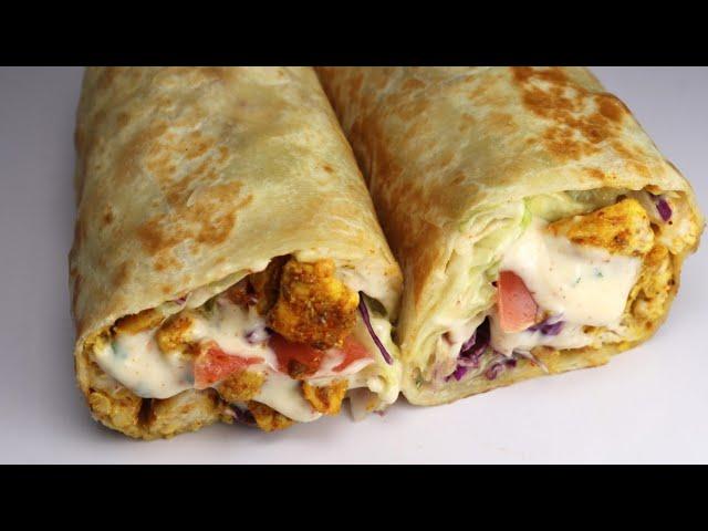 Chicken Wrap, Quick And Easy Recipe By Recipes of the World