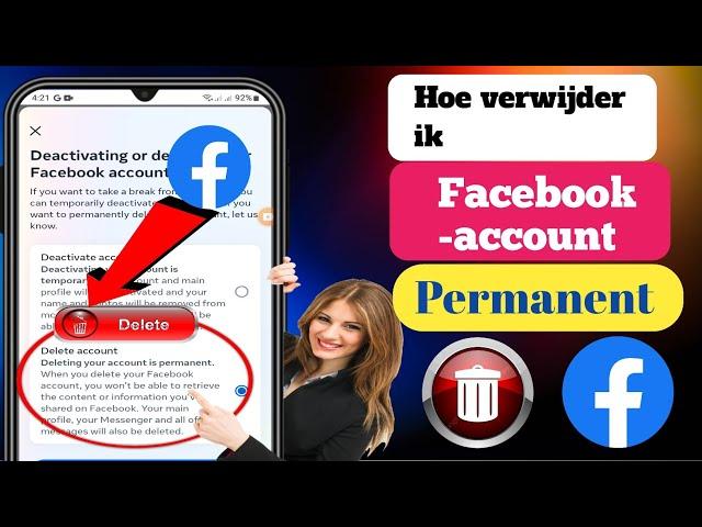 Hoe verwijder je een Facebook-account permanent (2024) | Facebook-account verwijderen.