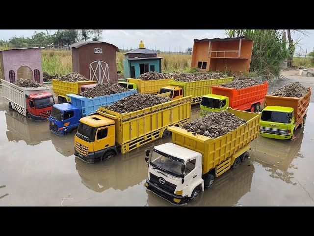 Bongkar Mobil Truk Tronton Mainan Rc, Mobil Mobilan Ambulans, Truk Oleng, Loader, Excavator Beko